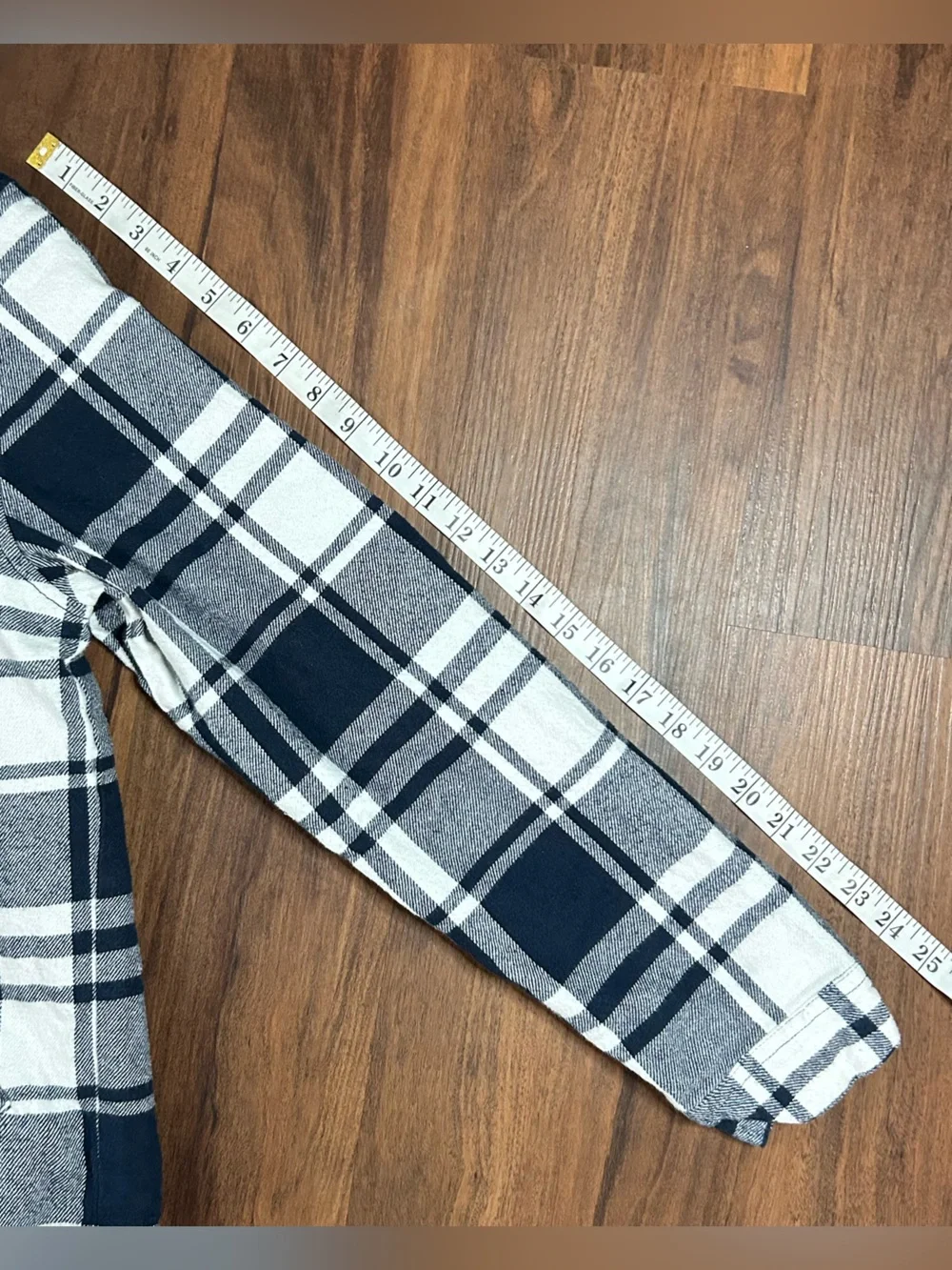 Y2K True Religion Navy & White Plaid Sherpa Collar Jacket